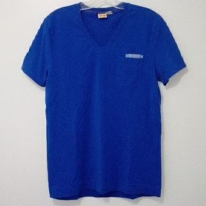 Hugo Boss Orange blue short sleeve shirt